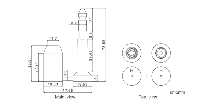B103 bolt seal CAD
