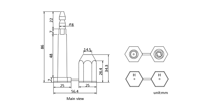 B303 bolt seal CAD