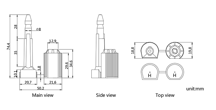 B203 bolt seal CAD