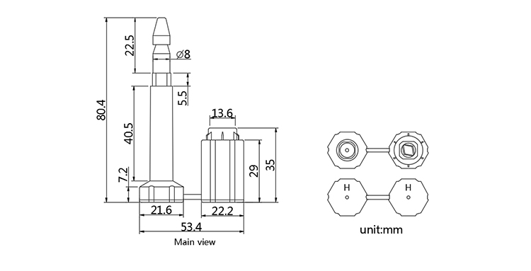  B302 bolt seal CAD