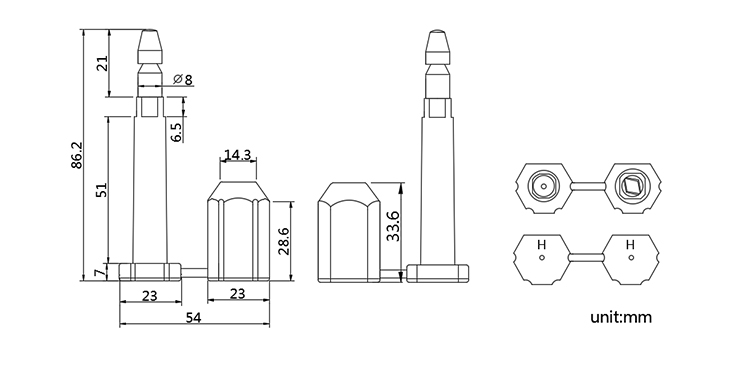 B205 bolt seal CAD