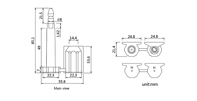 BC-B206 bolt seal CAD