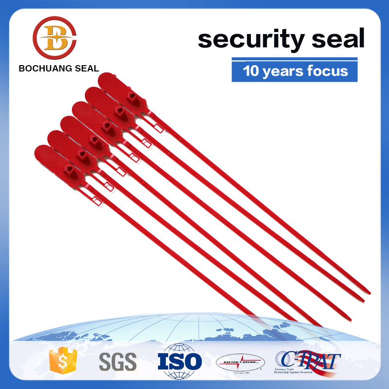 pull tight plastic seal for shipping security