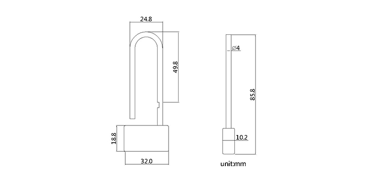 padlock seal CAD