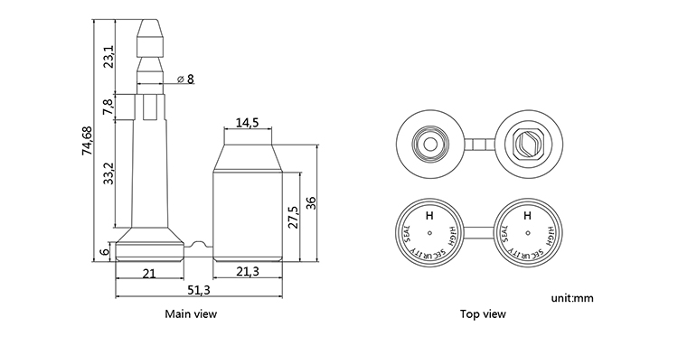 B102 bolt seal