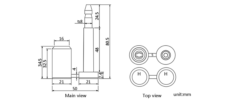 China high strength bolt seal broken by bolt seal cutter CAD