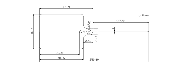 Hot selling fire protection plastic security seals CAD