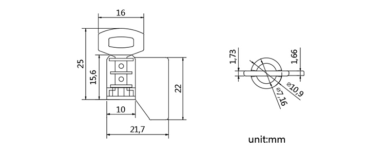 High security meter seal gas meter lead seals CAD